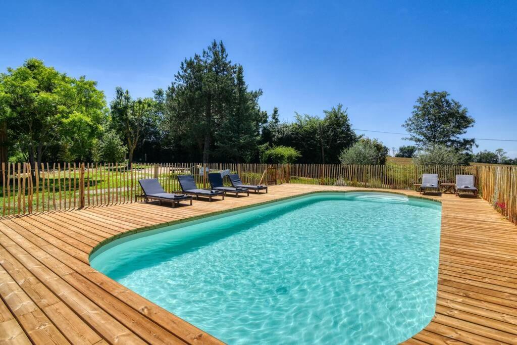 AuradeChalet De Charme Avec Piscine别墅 外观 照片